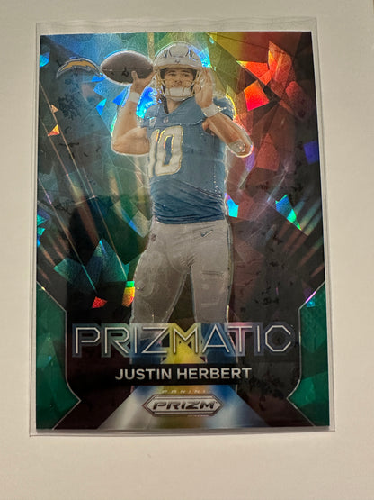 2023 Justin Herbert Card Lot - Prizmatic/Hype/Optic (2023 Panini)