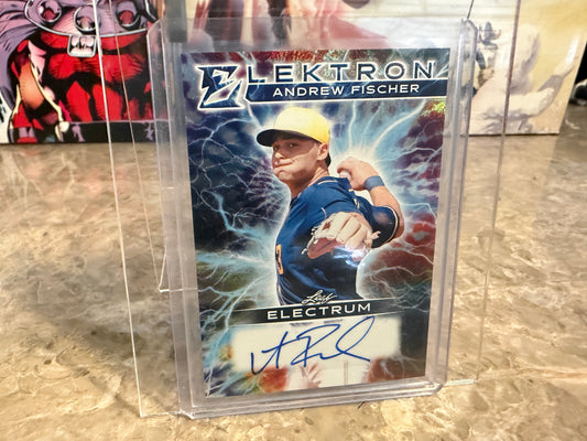 2026 Leaf Electrum Baseball Andrew Fischer Elektron Auto Tie-Dye /15