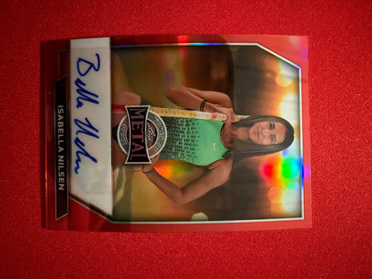 Isabella Nilsen 2026 Leaf Women of Sport Base Auto Red /3