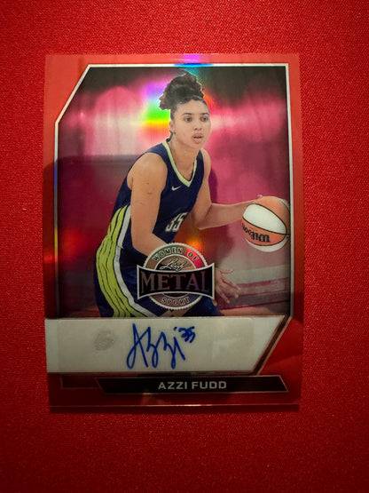 Azzi Fudd 2026 Leaf Women of Sport Base Auto Red Prismatic /3