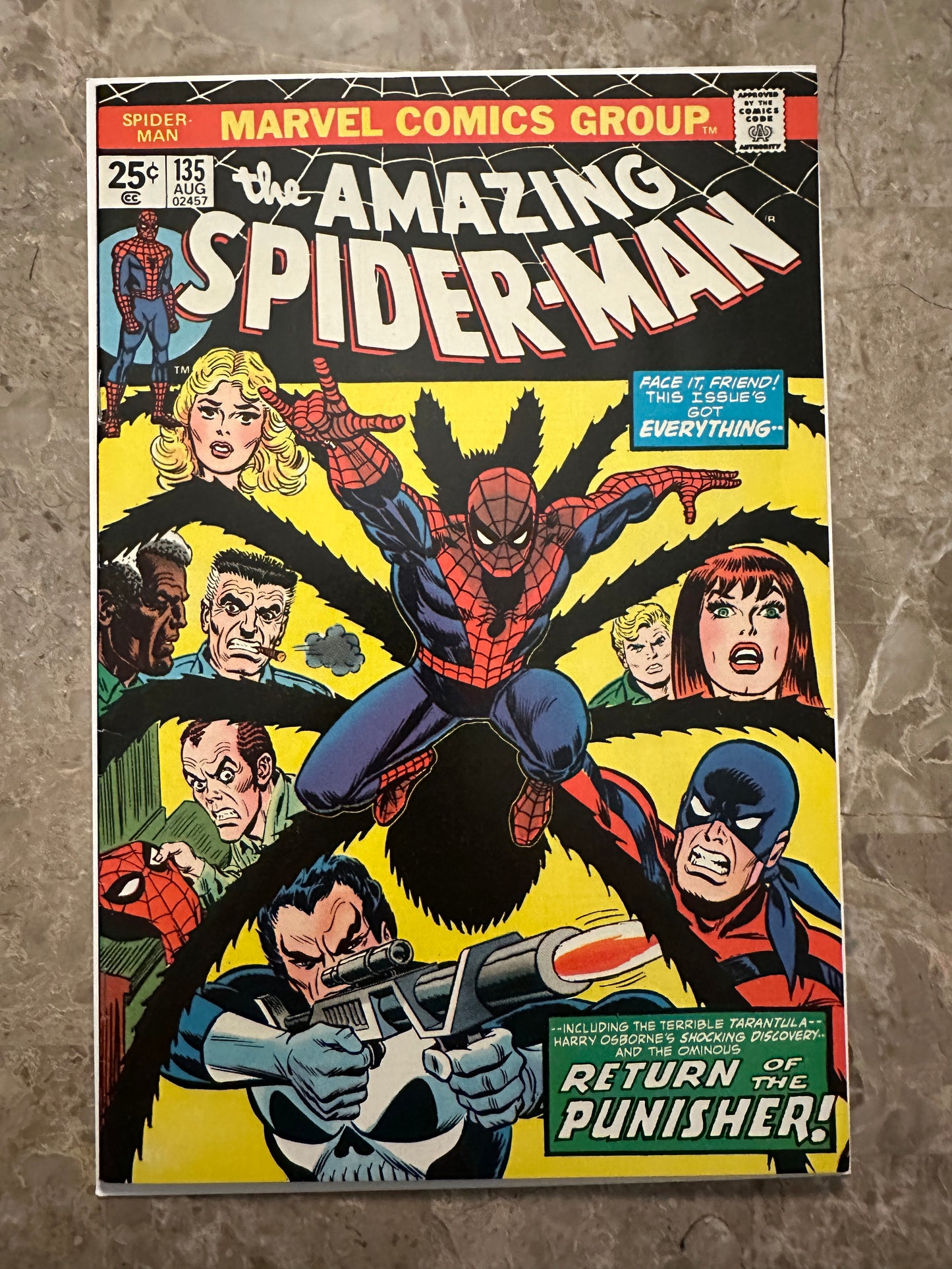 Amazing Spider-Man #135 VF 8.0 (Marvel Comics 1974) - 2nd Punisher