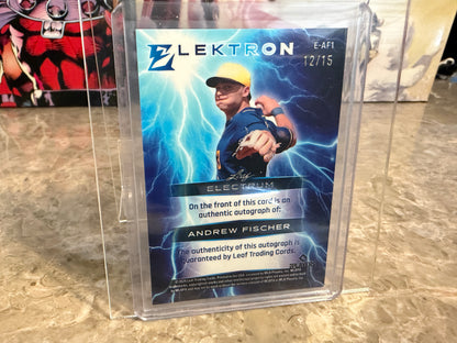 2026 Leaf Electrum Baseball Andrew Fischer Elektron Auto Tie-Dye /15