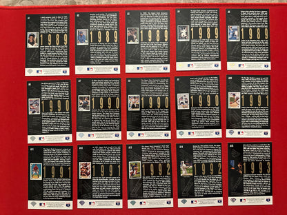 1993 Upper Deck 5TH ANNIVERSARY Complete Insert Set 1-15 - Griffey/Ryan