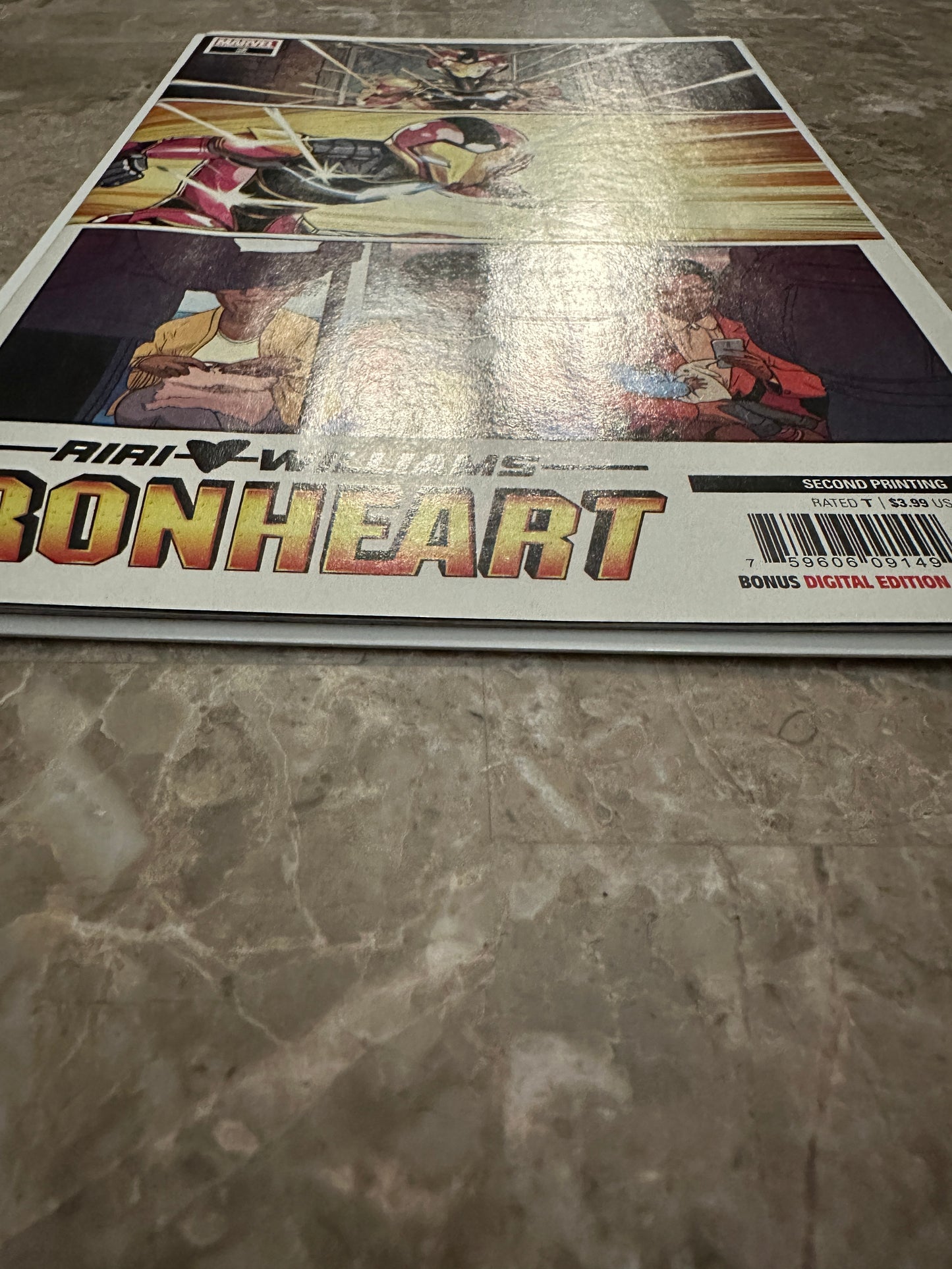 Ironheart #2 2nd Printing NM 9.4-9.6 (Marvel 2019) - Vecchio Cover, Low Pop