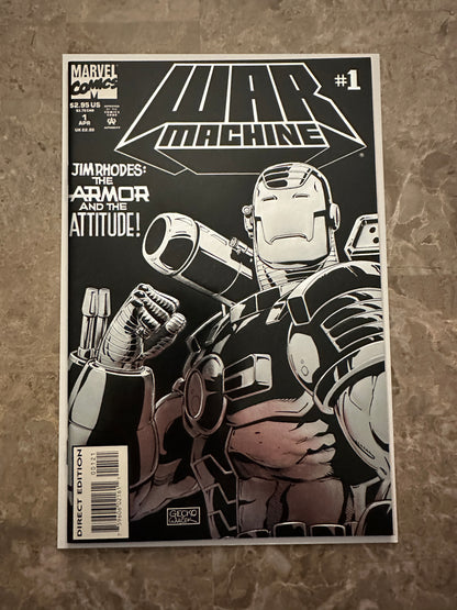 War Machine #1-14 Near Complete Run of 12 High Grade (1994 Marvel) - Black/White #1