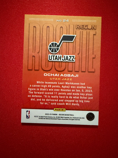 Ochai Agbaji 2022-23 Panini Recon Basketball Rookie Recon #24