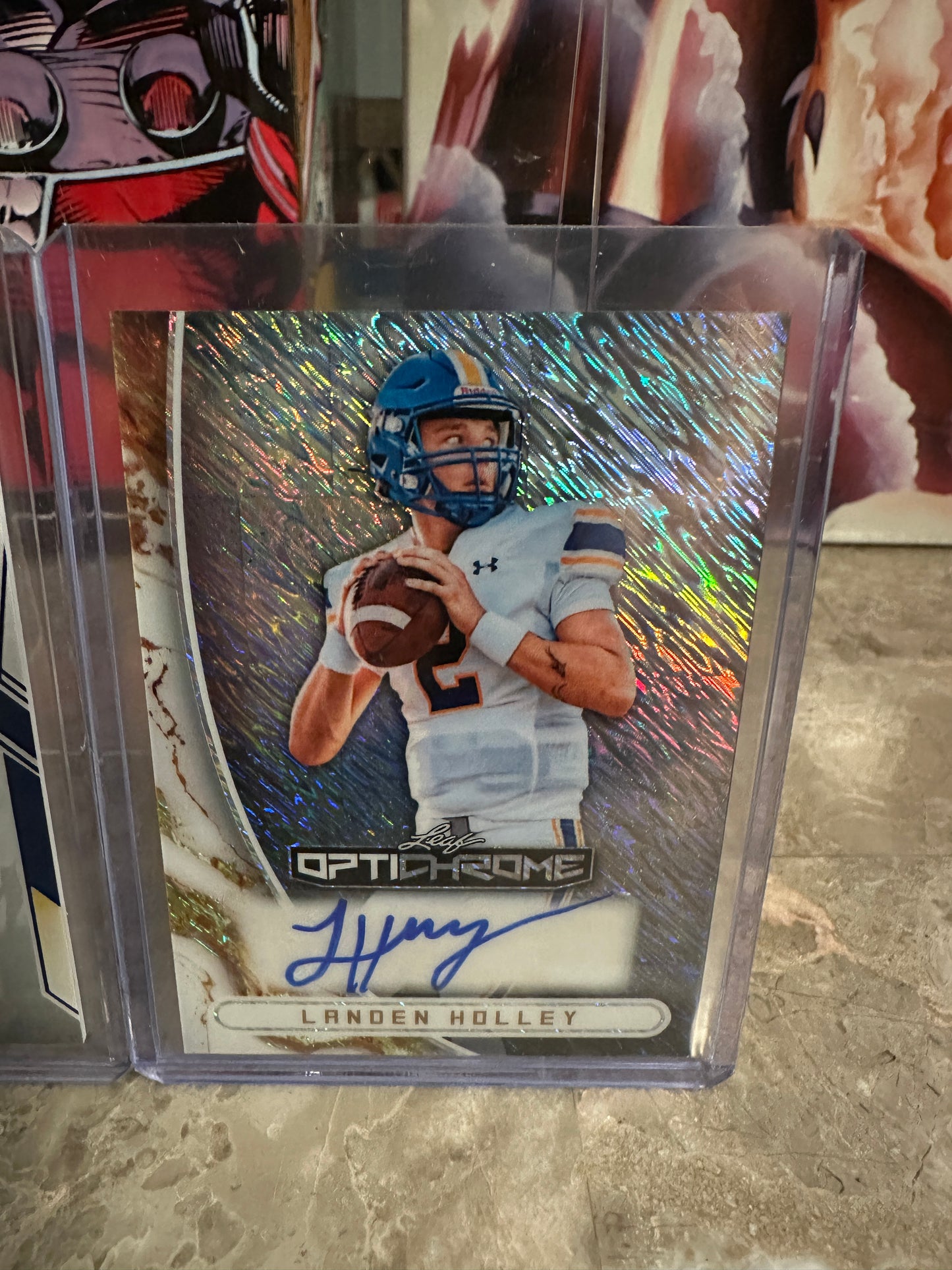 2025 Leaf Trinity Landen Holley Blue Auto /35 & 2026 Optichrome Shimmer /9 Lot