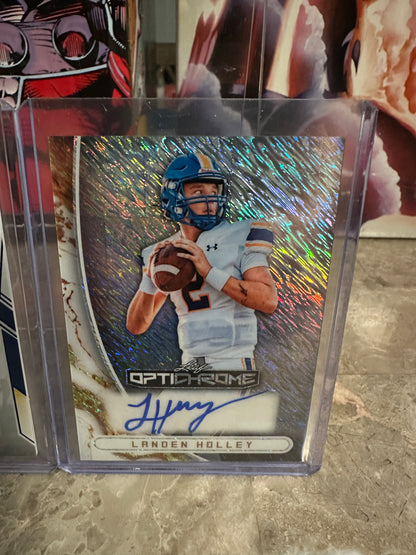 2025 Leaf Trinity Landen Holley Blue Auto /35 & 2026 Optichrome Shimmer /9 Lot