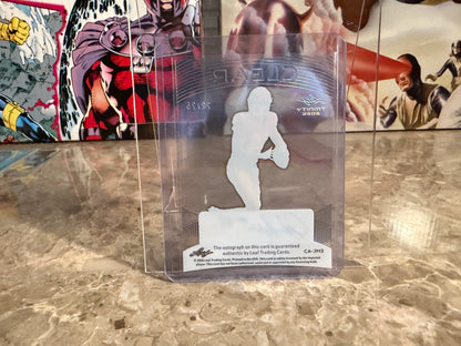 Jayden Maiava 2026 Leaf Trinity Football Clear Acetate Auto Blue /25
