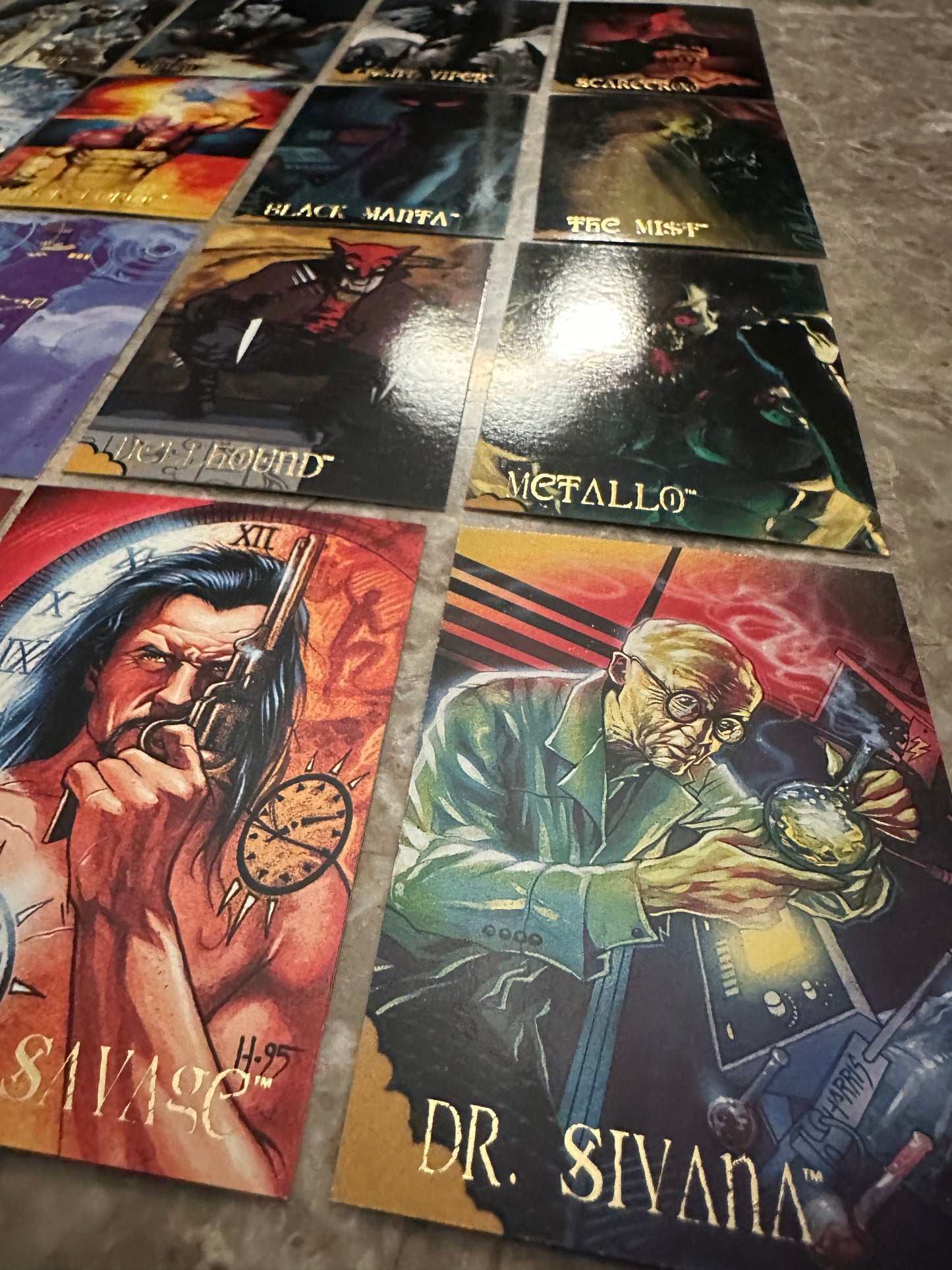 1995 Skybox DC Villains Dark Judgment Lot of 22 Unique