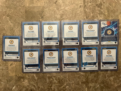 2024 Panini Donruss Basketball Indiana Pacers Team Set (11 cards)
