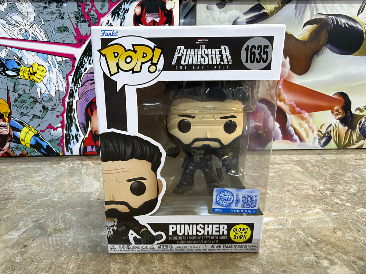 Funko Pop! Marvel: The Punisher (One Last Kill) #1635 Vinyl Figure Glows