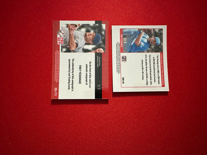 Trey Yesavage 2026 Pro Set Metal 1/1 Red Lazer AUTO & 1989 Mini Black /2 Lot - Blue Jays
