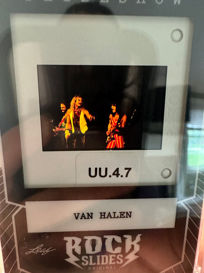 2026 Leaf Slideshow VAN HALEN 7-Slide LOT Classic David Lee Roth Era 1978-1984
