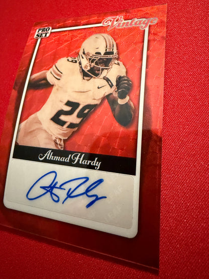 Ahmad Hardy 2026 Leaf Pro Set Metal Vintage Auto Red Flood 1990 Mini Gold Super 1/1 Lot