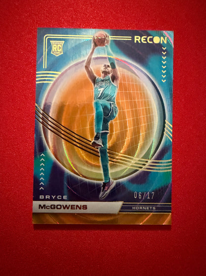 Bryce McGowens 2022-23 Panini Recon RC /17 Orange Swirl #219