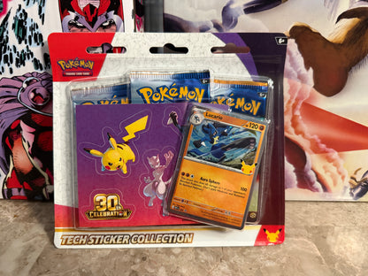 Pokémon TCG: 30th Celebration – Tech Sticker Collection (Lucario)