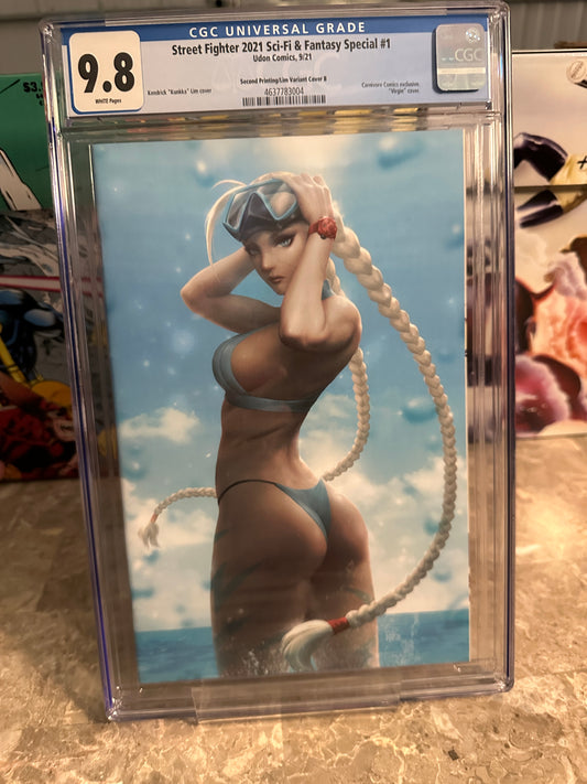 Street Fighter 2021 Sci-Fi & Fantasy Special CGC 9.8 2nd Print Lim (Udon) - New Case