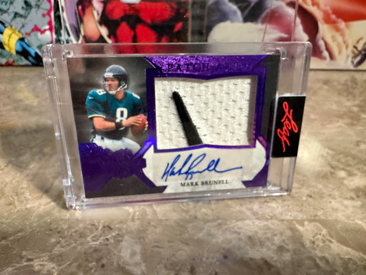 2026 Leaf Spectacular Football Patch Auto Mark Brunell /5 Multicolor Nike swoosh?