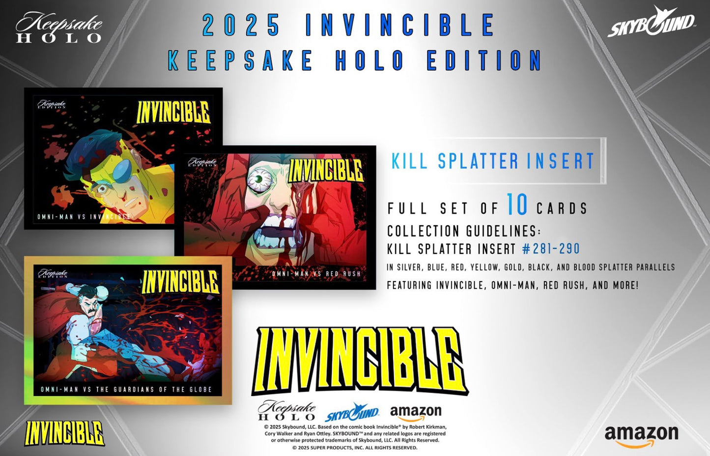 2025 Keepsake Invincible Season 1 Holo Hobby Pack (1 Pack - 4 cards)