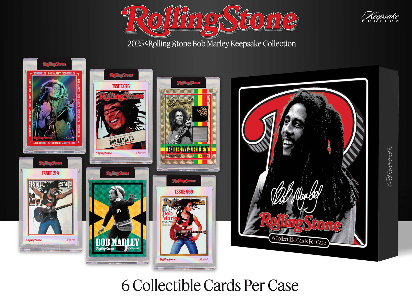 2025 Rolling Stone Bob Marley Keepsake Premiere Wooden 6 Box Case Presale (1/21)