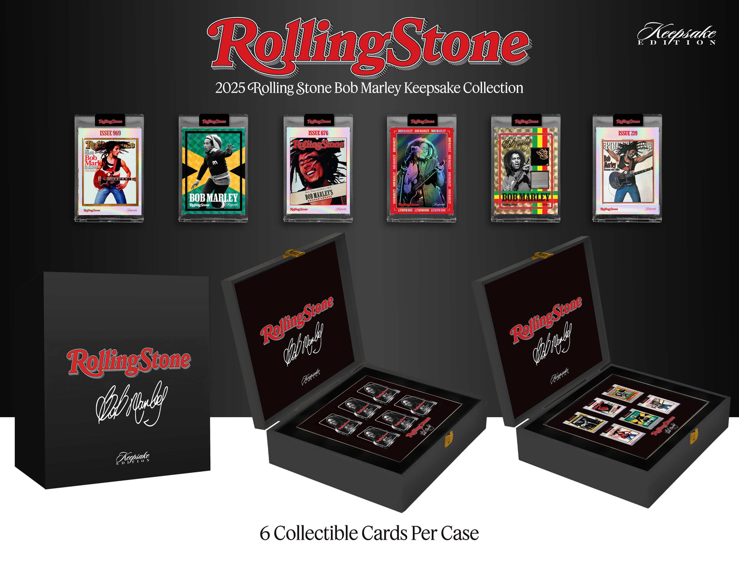 2025 Rolling Stone Bob Marley Keepsake Premiere Wooden 6 Box Case Presale (1/21)