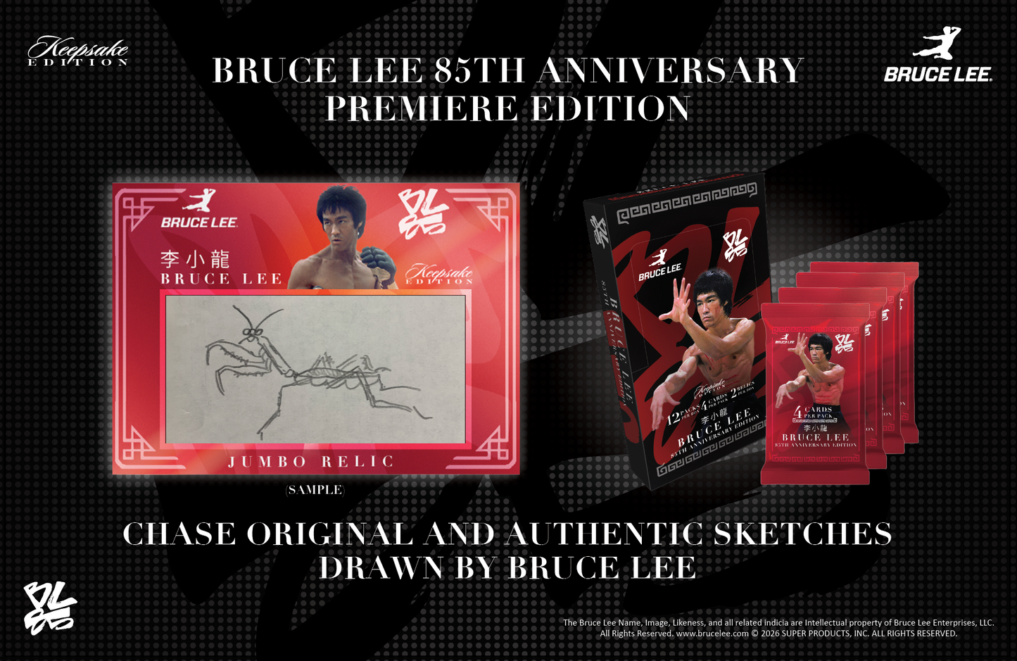 2026 Keepsake Bruce Lee 85th Anniversary Premiere Edition Hobby Box