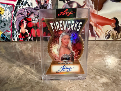 Livvy Dunne 2026 Leaf Metal Independence Day Fireworks Auto Gold 1/1