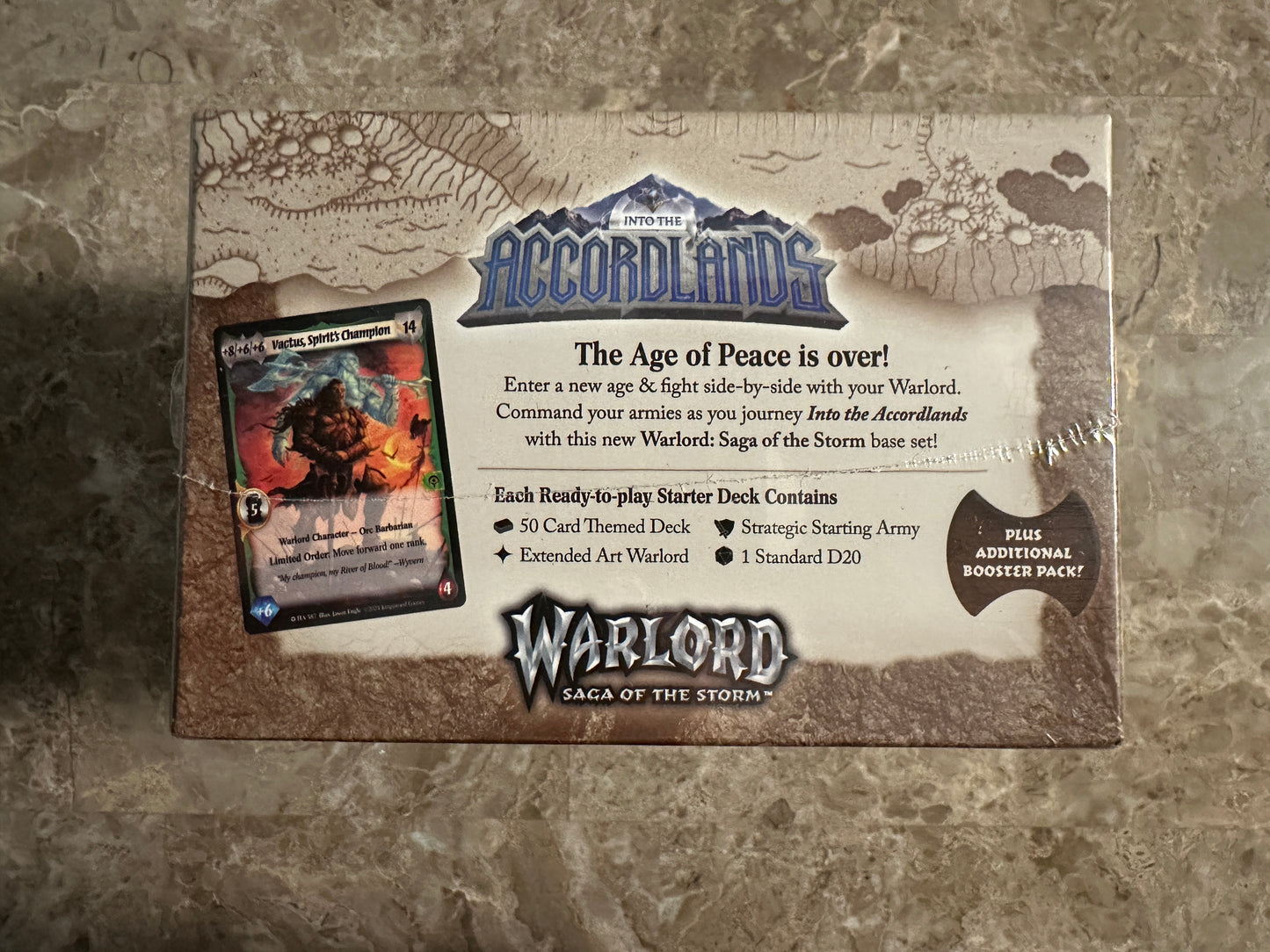 Warlord: Saga of the Storm: Into the Accordlands: Starter Deck Display