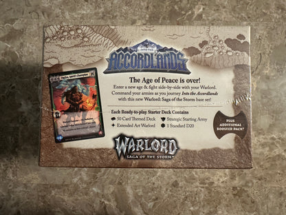Warlord: Saga of the Storm: Into the Accordlands: Starter Deck Display