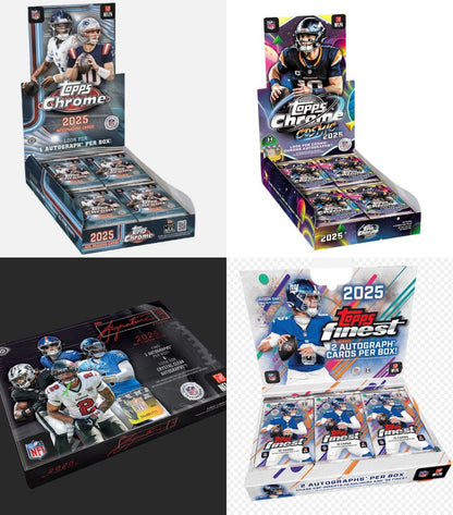 Topps NFL Football Premium Quad-Box Hobby Master Gift Bundle