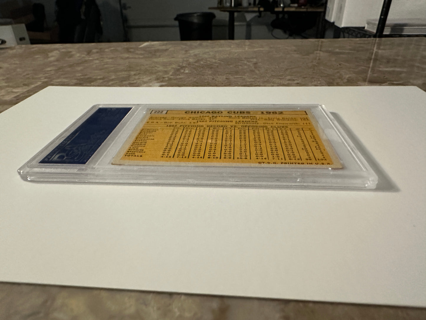 Cubs Team #222 PSA Graded EX 5 (1963 Topps)