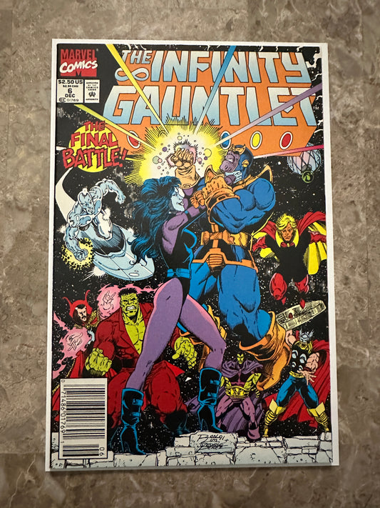Infinity Gauntlet #6 Newsstand VF+ 8.5-9.0 (1991 Marvel)