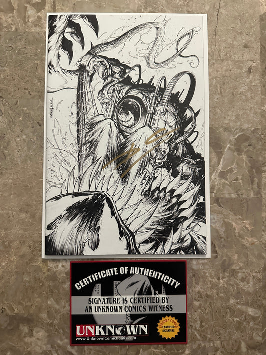 Venom #27 Unknown Comics Sketch Signed Donnie Cates NM+ 9.6 (Marvel 2020)