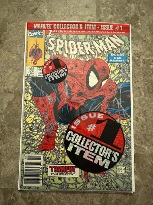 Spider-Man #1 Polybagged Barcode NM 9.4 (1990 Marvel Comics)