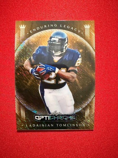 2026 Leaf Optichrome Football Ladainian Tomlinson Enduring Legacy Gold 1/1
