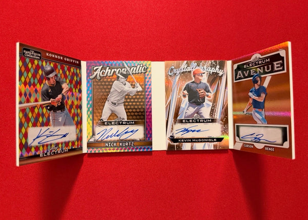 (2026/06/12) Griffin / Kurtz / McGonigle / Benge 2026 Leaf Electrum Collection 4 Auto Booklet