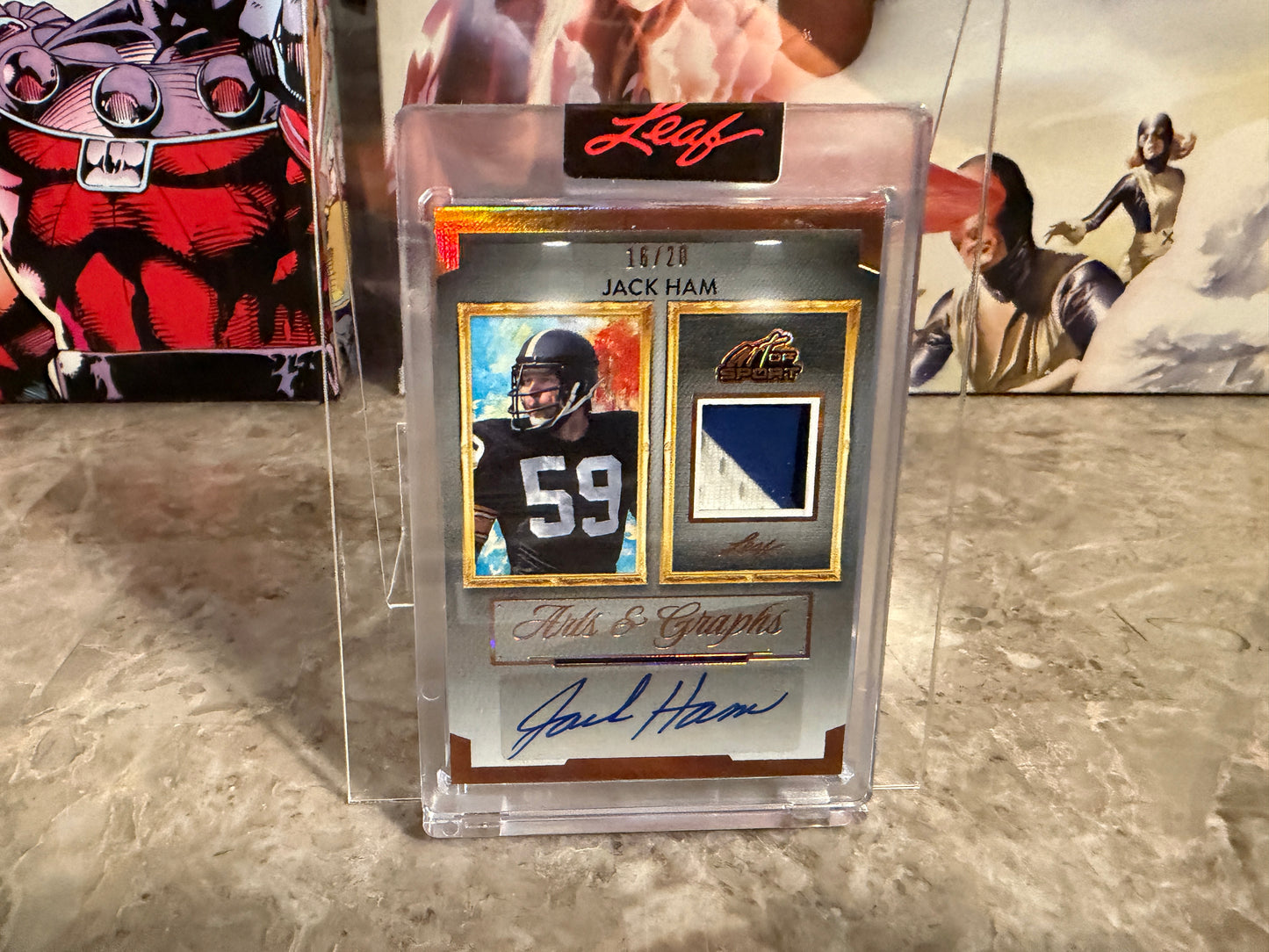 Jack Ham 2026 Leaf Art of Sport Arts & Graphs Patch Auto Bronze /20