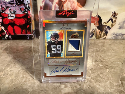 Jack Ham 2026 Leaf Art of Sport Arts & Graphs Patch Auto Bronze /20