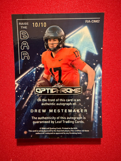 2026 Leaf Optichrome Raise the Bar Silver Shimmer Drew Mestemaker Auto 10/10