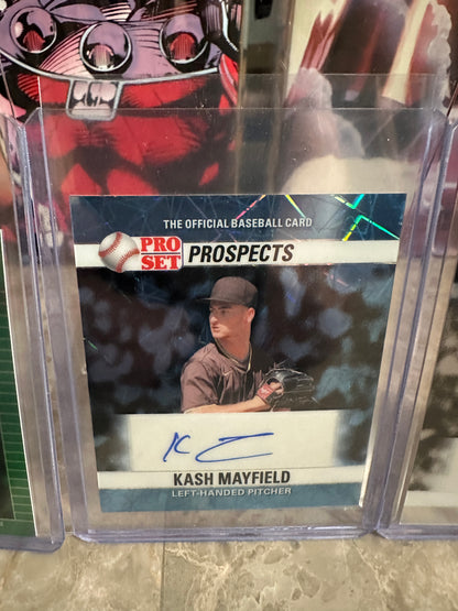 Kash Mayfield 2026 Leaf Pro Set 1/1 Platinum Lazer Mini AUTO Green /3 & /20 LOT