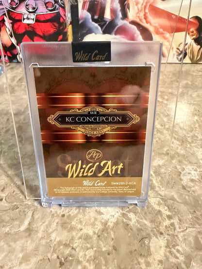 KC Concepcion 2026 Wild Card Wild Art 1/1 Auto 2-Card Lot