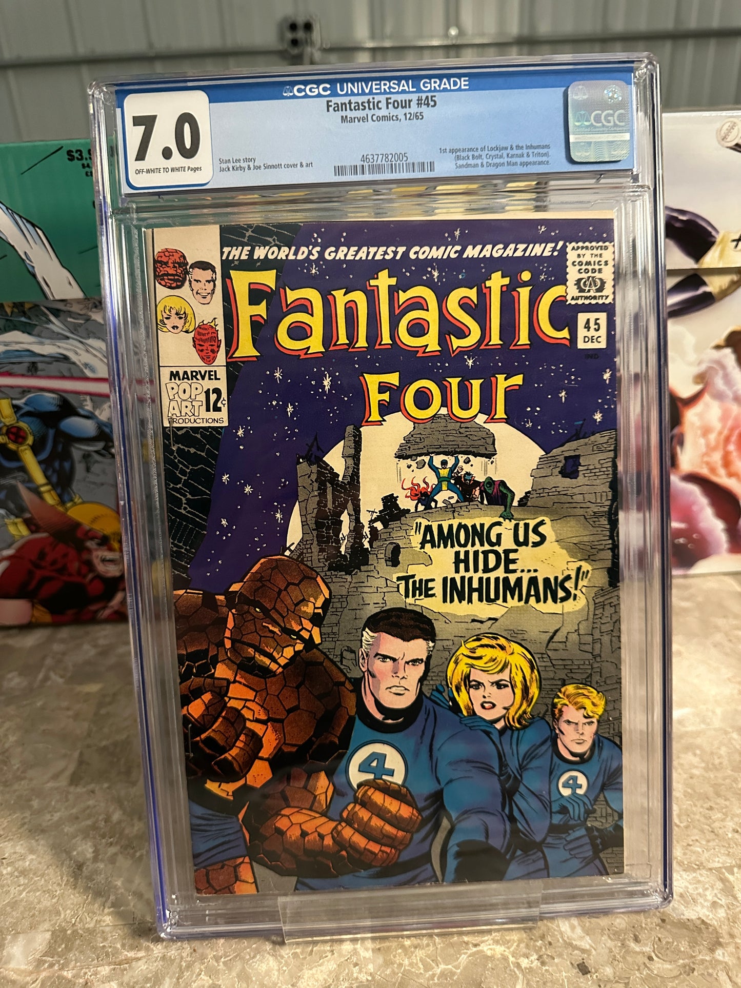 Fantastic Four #45 CGC 7.0 (1965 Marvel) - Brand New Case