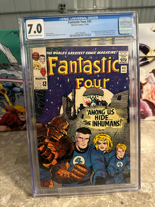 Fantastic Four #45 CGC 7.0 (1965 Marvel) - Brand New Case