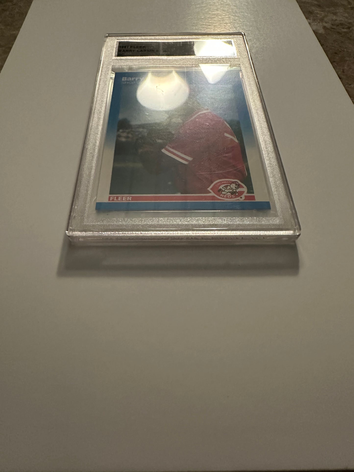 Barry Larkin #204 CTA/PSA Graded Mint 9 (1987 Fleer)