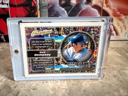 Rick Dempsey 2026 Leaf City of Champions Heart of the City Auto Purple /2