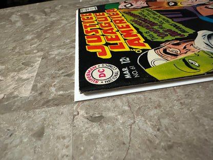 Justice League of America #61 FN+ 6.5 (DC Comics 1968) - Nice color