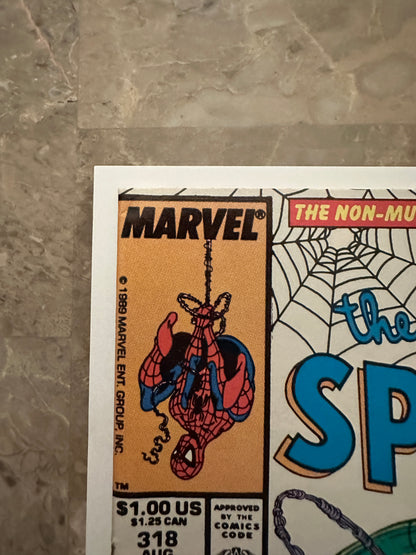 Amazing Spider-Man #318 Newsstand FN/VF 7.0 (1989 Marvel) - Nice copy for grade