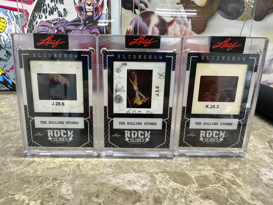 2026 Leaf Slideshow Original Rolling Stones 3 Encased Rock Slides - Action Shot