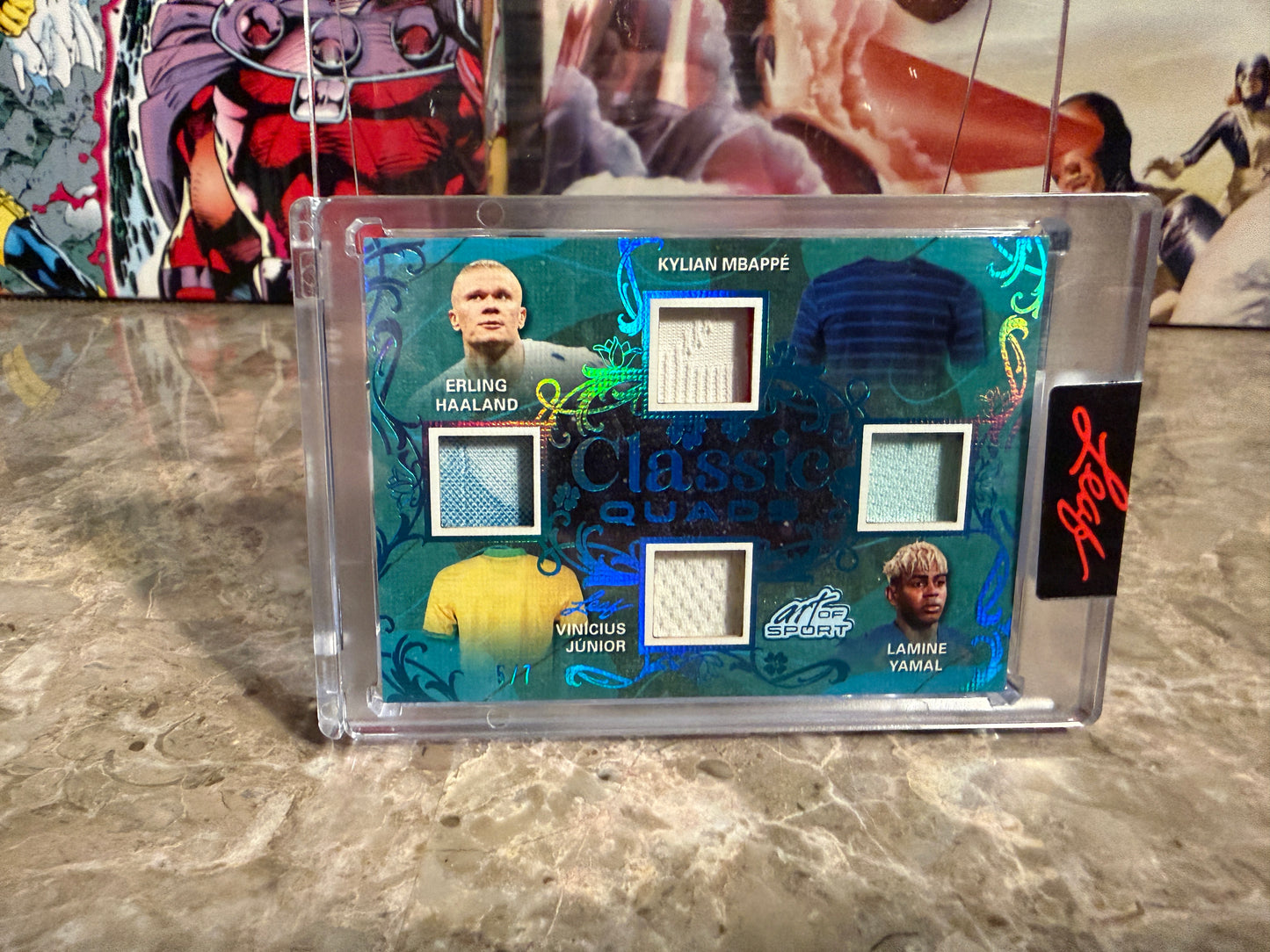 2026 Leaf Art of Sport Yamal Haaland Mbappe Vinicius Junior Classic Quads Patch /7